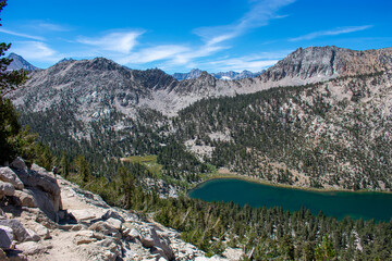 Obraz premium View of Charlotte Lake, Kings, Canyon National Park, CA