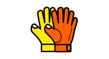 Fototapeta premium Colorful Gloves for Hand Protection.