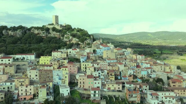 Veduta aerea del Borgo di Posada