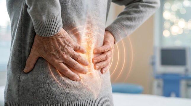 Person Experiencing Severe Back Pain.