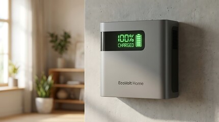 Smart Home Air Purifier Device on Wall.