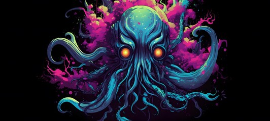 Kraken Dryad Monster Vector Illustrationshirt