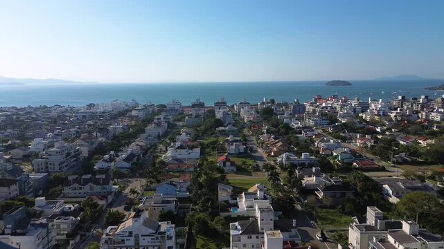 Aerial view of Ingleses, Florianopolis, Brazil