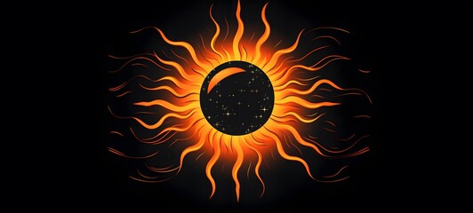 Naklejka premium sun vector illustration t-shirt design ,generative AI