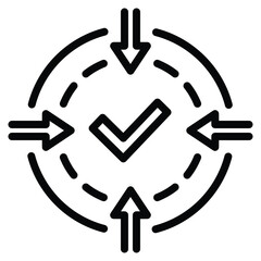 Clearly Stated Icon Line Vector Illustration