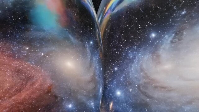 Conceptual Visualization of A Multiverse with Numerous Galaxies Contained Within Spherical Bubbles