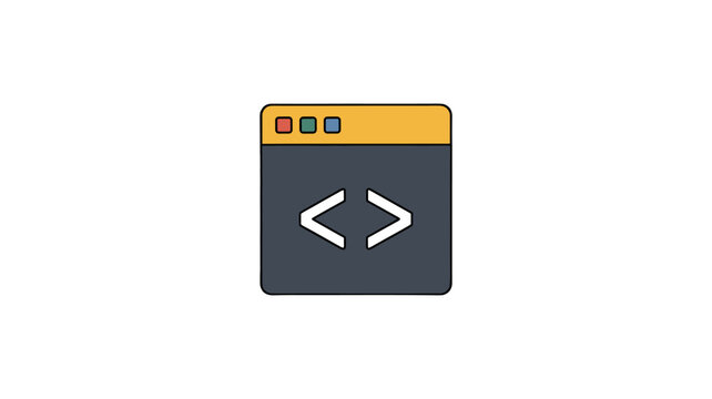 Coding Window Icon.