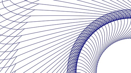 design background with line abstract rounded full in right bottom side. design abstract line and white background