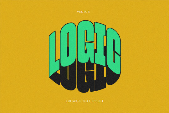 Logic editable text effect