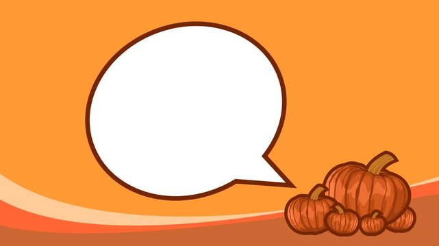 copy space with orange pumpkin theme background
