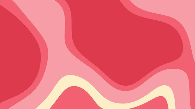 Abstract red and pink organic shapes animation with fluid curves and modern layered design. Dynamic motion background ideal for social media, branding videos, creative promos, and stylish presentation