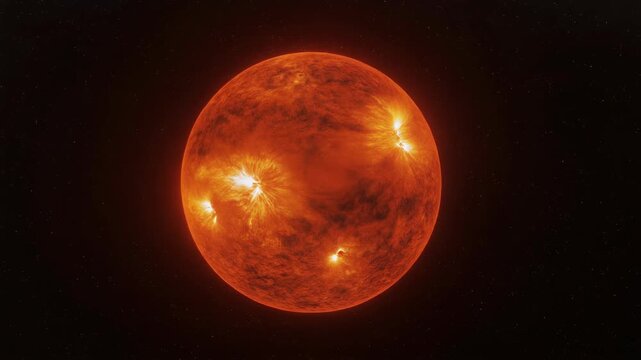 Betelgeuse: A Pulsating Red Supergiant Star in Space