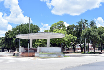 Goi&acirc;nia, Goi&aacute;s, Brazil, Goi&acirc;nia bandstand, civic square, historical heritage, art deco architecture