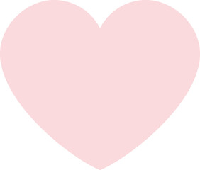 Pastel Pink Smooth Valentine Heart