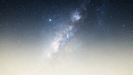 Milky Way soft galaxy background in creams and silvers, hazy band across frame, moonlight subtle ill