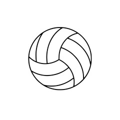 Volleyball Ball Line Art Icon For Sports Apps And Websites silhouette