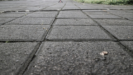Obraz premium Square paving block material 20x20, use for small alley and Hindhu Pura in Bali