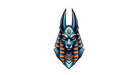 Stylized emblem of the ancient deity with a jackal head