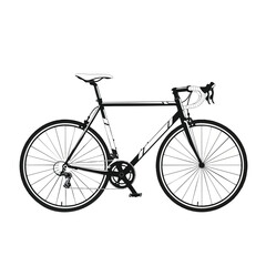Fototapeta premium Minimalist Bicycle with Rider s Helmet and Accessories for Active Lifestyle and Urban Transit