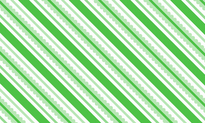 Cute green Scalloped Stripes Seamless Pattern for Valentine's Day, Fabric, and Backgrounds. Modern Trendy design in vector Illustration