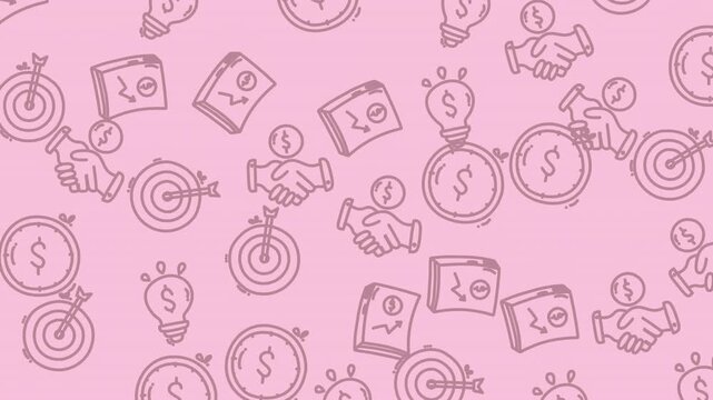 Dynamic business success concepts in motion video.