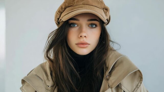 Young woman wearing a cap