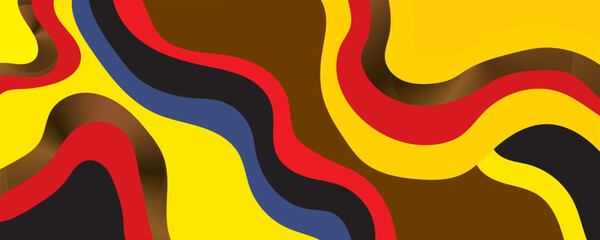 Obraz premium Colorful Groovy background design concept