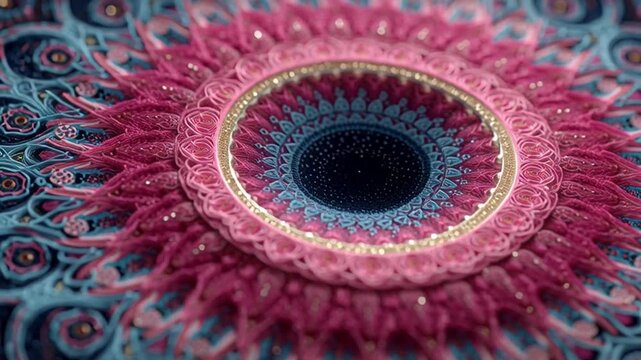 Virus Structure Closeup Animation Footage Video.