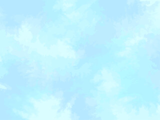 カラフルなにじみの綺麗な青系の水彩テクスチャ背景イラスト