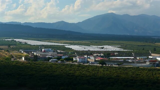 PGR Penal Ciudad Guzman prison facility in rural Jalisco, Mexico, aerial view