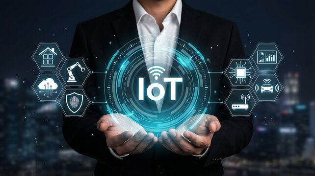 Internet of Things IOT Smart Technology Business Automation Concept