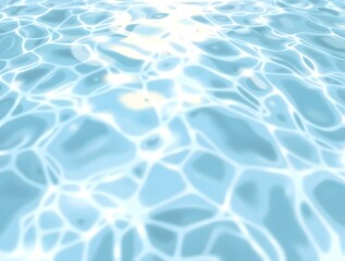 Obraz premium simple illustration of sunlit water surface with gentle ripples with light reflections. Crystal clear water with sunlight soft wavy patterns