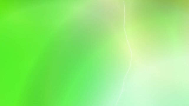 Dynamic Green Lightning Flashes Across Soft Blurred Backgrounds in Nature Inspired Scene