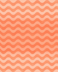 水彩描きのグラデーション波模様(オレンジ)