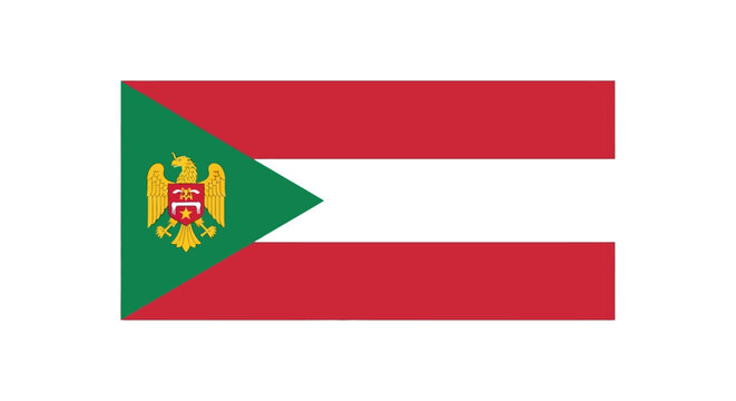 A set of national world flags for Mexico, Portugal, and Peru featuring 3d button icons and vector ribbon banner designs in a red color scheme