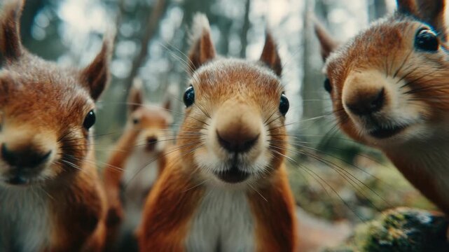 Squirrels Gathered
