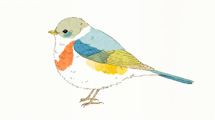 カラフルな小鳥