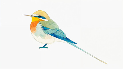 カラフルな小鳥