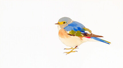 カラフルな小鳥