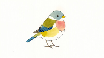 カラフルな小鳥