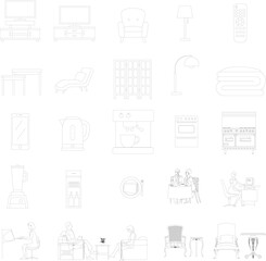 Interior Design Elevation Drawing Blocks &ndash; Furniture and Decoration Elevation for Architectural Drafting