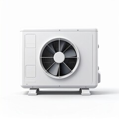 Fototapeta premium Modern air conditioning unit with sleek design and large fan
