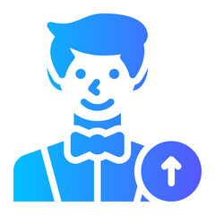 Fototapeta premium up arrow gradient icon