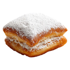 Beignet, transparent on a white background