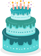 Cake Illustration for Menu