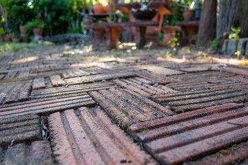 Garden walkway Background Textured