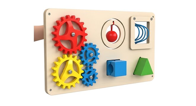 Colorful wooden alphabet blocks with 3d letters spelling a word for school education and play isolated on white