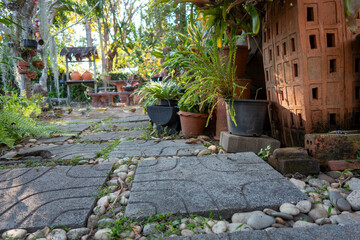 Garden walkway Background Textured