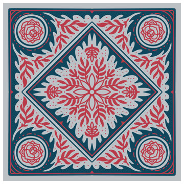bandana design vector scarf illustration
