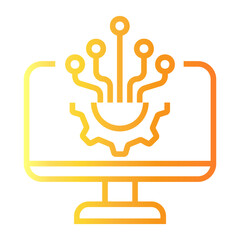 Obraz premium software development Line Gradient Icon